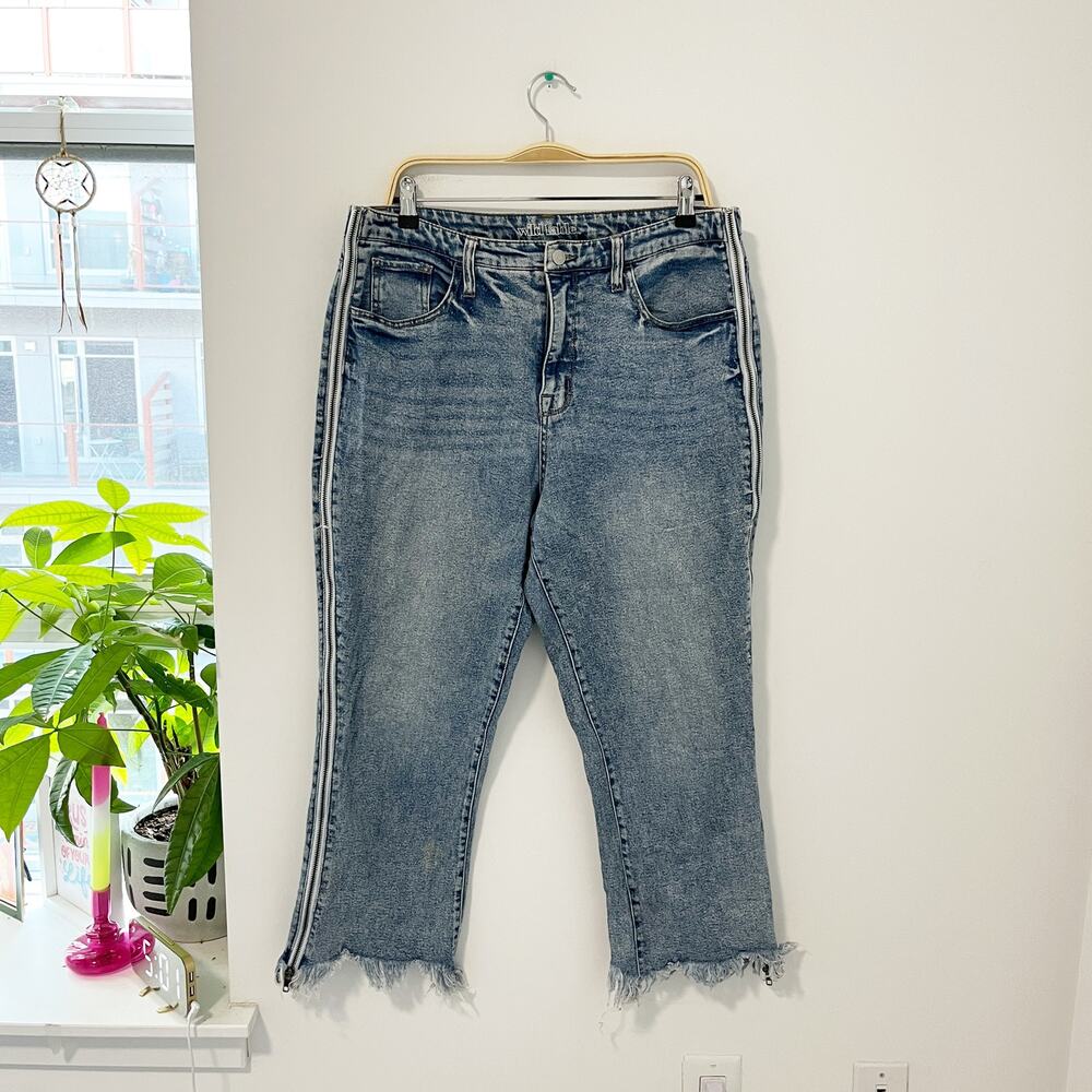 Wild Fable Side Zip Ankle Jeans Size 14